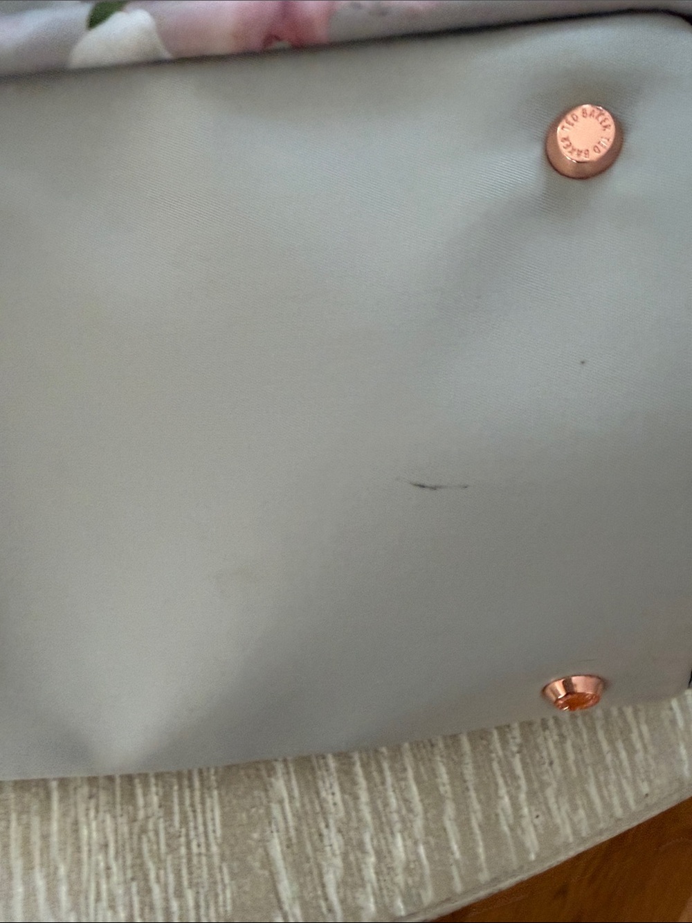 Ted Baker Pink & Grey Floral Tote - Picture 6 of 15